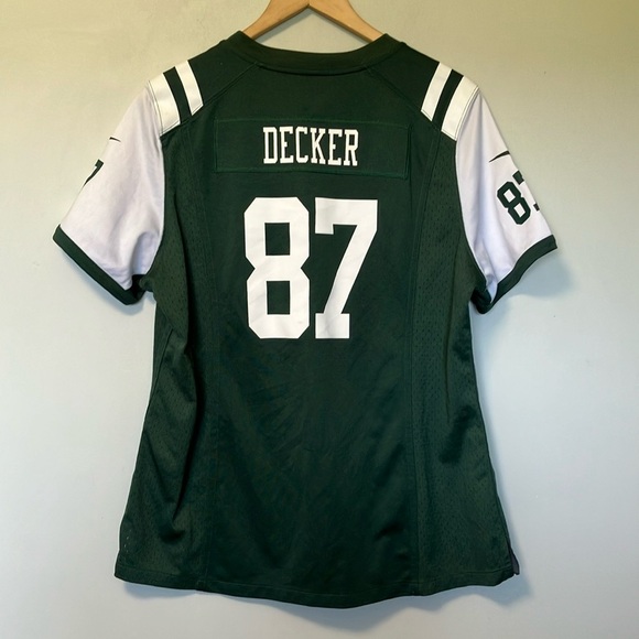 Nike New York Jets Green and White Jersey Decker 87 - Picture 9 of 9